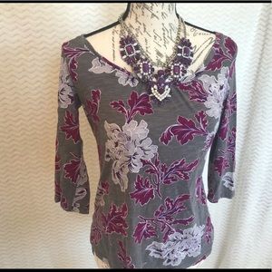 LOFT three quarter sleeve tee